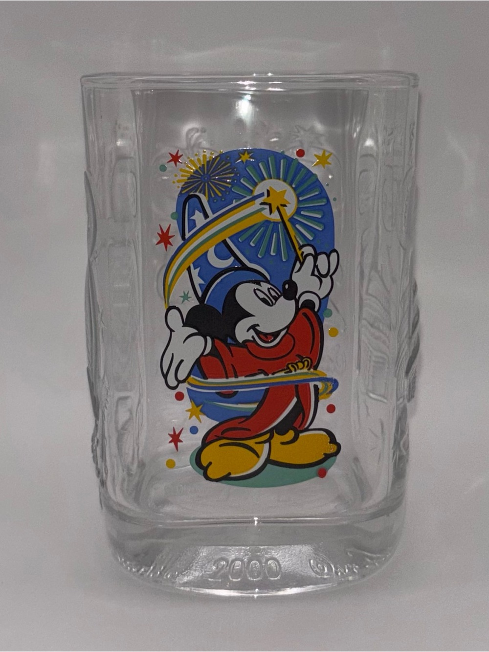 Vintage 2000 McDonald's Disney EPCOT Sorcerer Mickey Celebration Glass